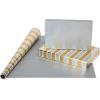 American Greetings Birthday Wrapping Paper, Solid Red and White Polka Dots (1 Jumbo Roll, 175 sq. ft.)(Gold and Silver)