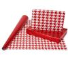 American Greetings Birthday Wrapping Paper, Solid Red and White Polka Dots (1 Jumbo Roll, 175 sq. ft.)(Red and Gold)