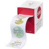 American Greetings Thank You Stickers or Seals, White Script on Gold Foil (500-Count)(Bulk Ty Seals Kd 500ct)