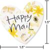 American Greetings Thank You Stickers or Seals, White Script on Gold Foil (500-Count)(Hearts)