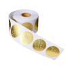 American Greetings Thank You Stickers or Seals, White Script on Gold Foil (500-Count)(White Script on Gold Foil)