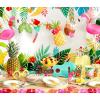 American Greetings Tropical Luau Party Supplies for BBQs and All Summer Parties, Lunch Napkins (50-Count)(Photo Booth Props and Backdrop)