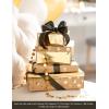 American Greetings Wrapping Paper for Weddings, Birthdays and All Occasions, Kraft and Gold Polka Dots (3 Rolls, 75 sq. ft)
