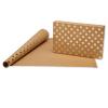 American Greetings Wrapping Paper for Weddings, Birthdays and All Occasions, Kraft and Gold Polka Dots (3 Rolls, 75 sq. ft)
