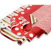 imageAmerican Greetings Birthday Wrapping Paper Solid Red and White Polka Dots 1 Jumbo Roll 175 sq ftRed and Gold