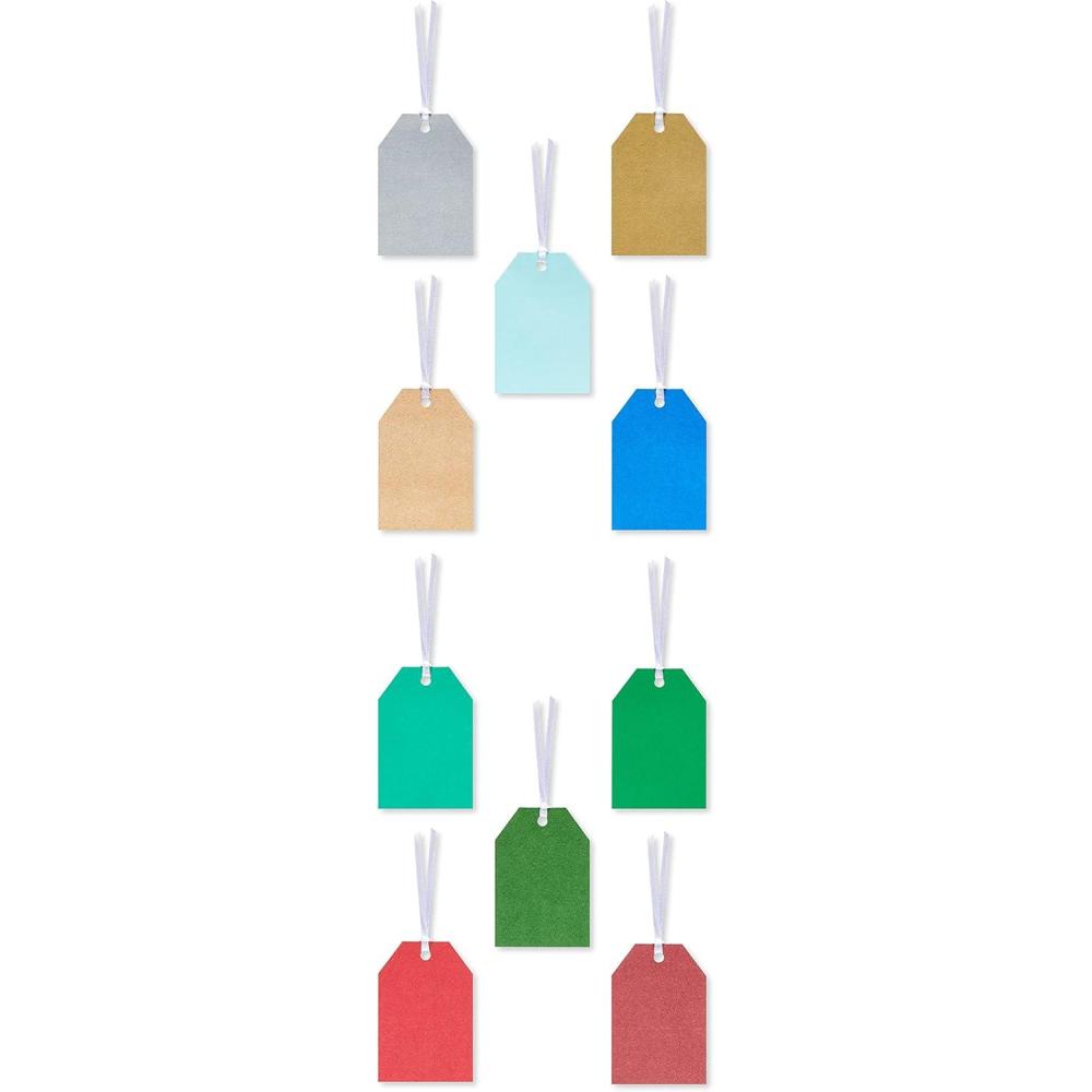 imageAmerican Greetings AllOccasion Gift Tags Multicolor Assortment 100CountWinter Color Gift Tags