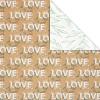 American Greetings 160 sq. ft. Reversible Wrapping Paper Bundle for Weddings, Bridal Showers and All Occasions, Greenery and Love Text (4 Rolls, 30 in. x 16 ft.)(Love Text and Floral)