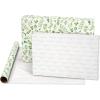 American Greetings 160 sq. ft. Reversible Wrapping Paper Bundle for Weddings, Bridal Showers and All Occasions, Greenery and Love Text (4 Rolls, 30 in. x 16 ft.)(Greenery and Love Text)