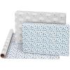 American Greetings 175 sq. ft. Reversible Wrapping Paper for Baby Showers, Kid’s Birthdays and All Occasions, Moon and Stars (1 Roll, 30 in x 70 ft.)(Clouds and Stars)