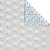 American Greetings 175 sq. ft. Reversible Wrapping Paper for Baby Showers, Kid’s Birthdays and All Occasions, Moon and Stars (1 Roll, 30 in x 70 ft.)(Clouds and Stars)