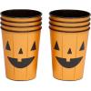 American Greetings 36-Count 9 in. Paper Dinner Plates, Trick-or-Treat Paper Halloween Party Supplies(Plastic Party Cups)
