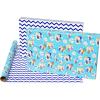 American Greetings 40 sq. ft. Reversible Peanuts Wrapping Paper for Birthday (1 Roll, 30 in. x 192 in.)(SR3040SQ PR FSC PEANUTS BLUE)