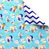 American Greetings 40 sq. ft. Reversible Peanuts Wrapping Paper for Birthday (1 Roll, 30 in. x 192 in.)(SR3040SQ PR FSC PEANUTS BLUE)