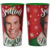 American Greetings 8-Count 16 oz. Reusable Plastic Cups, Santa and Snowman Christmas Party Supplies(Buddy The Elf 22 oz. Reusable Plastic Party Cups)