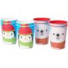 American Greetings 8-Count 16 oz. Reusable Plastic Cups, Santa and Snowman Christmas Party Supplies(Polar Bear and Penguin 16 oz. Reusable Plastic Cups)