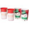American Greetings 8-Count 16 oz. Reusable Plastic Cups, Santa and Snowman Christmas Party Supplies(Santa and Snowman 16 oz. Reusable Plastic Cups)