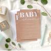 American Greetings Baby Shower Invitations with Envelopes, Kraft Style (25-Count)(White text on kraft paper)