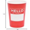 American Greetings Bachelorette Party Supplies, Sip Me 22 oz. Party Cups (8-Count)(Hello My Name Is)