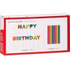 American Greetings Birthday Candles, Long Thin Multicolored (24-Count)(Multicolored Long Thin & Happy Birthday Text on Toothpicks)