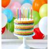 American Greetings Birthday Candles, Long Thin Multicolored (24-Count)(Multicolored Long Thin & Happy Birthday Text on Toothpicks)