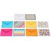 American Greetings Blank Cards with Envelopes, Rainbow Heart Stationery (48-Count)(blue  orange  yellow  fuschia)