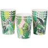 American Greetings Leopard Print Party Cups, 16 oz. Reusable Plastic Cups (8-Count)(16 oz. Cups)