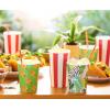 American Greetings Leopard Print Party Cups, 16 oz. Reusable Plastic Cups (8-Count)(Popcorn Cups)