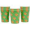 American Greetings Leopard Print Party Cups, 16 oz. Reusable Plastic Cups (8-Count)(Taco)