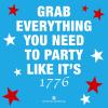 American Greetings Patriotic Stickers, American Flag and Summer Treats (20-Count)(Party Cups)