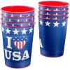 American Greetings Patriotic Stickers, American Flag and Summer Treats (20-Count)(Party Cups)