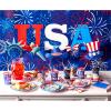 American Greetings Patriotic Stickers, American Flag and Summer Treats (20-Count)(Party Cups)