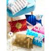 American Greetings Push Down Gift Boxes, Red, Green, Silver and Gold (4 Boxes)(Multicolored Polka Dots and Stripes)