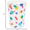 American Greetings Rainbow Party Supplies, 16 oz. Cups (8-Count)(Confetti 16 oz. Reusable Plastic Cups)