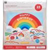 American Greetings Rainbow Party Supplies, 16 oz. Cups (8-Count)(Photo Booth Kit)