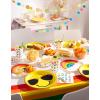 American Greetings Rainbow Party Supplies, 16 oz. Cups (8-Count)(Plastic Table Covers)