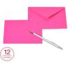 American Greetings Single Panel Blank Cards with Envelopes, Neon Rainbow Colors (100-Count)(neon colors  orange  pink  yellow  green  blue  red)