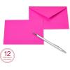 American Greetings Single Panel Blank Cards with Envelopes, Neon Rainbow Colors (100-Count)(neon colors  orange  pink  yellow  green  blue  red)