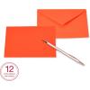 American Greetings Single Panel Blank Cards with Envelopes, Neon Rainbow Colors (100-Count)(neon colors  orange  pink  yellow  green  blue  red)