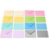 American Greetings Single Panel Blank Cards with Envelopes, Neon Rainbow Colors (100-Count)(pastel purple  pink  green  blue  cream  gray)