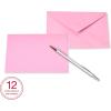 American Greetings Single Panel Blank Cards with Envelopes, Neon Rainbow Colors (100-Count)(pastel purple  pink  green  blue  cream  gray)