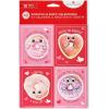 American Greetings Valentines Stickers for Kids, Animals and Treats (40-Count)(Donuts)