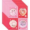 American Greetings Valentines Stickers for Kids, Animals and Treats (40-Count)(Donuts)