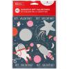 American Greetings Valentines Stickers for Kids, Animals and Treats (40-Count)(Scratch-off Space and Astronauts)