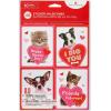American Greetings Valentines Stickers for Kids, Unicorn (40-Count)(Puppies and Kittens)