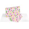 American Greetings Wrapping Paper Sheets with Gridlines, Tin Cans (12 Sheets, 30 in. x 20 in.)(3FW 12SHT P COLORFUL TINS CANS)