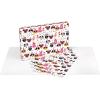 American Greetings Wrapping Paper Sheets with Gridlines, Tin Cans (12 Sheets, 30 in. x 20 in.)(3FW 12SHT P STPCLOCK DOGCATCKE)