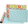 American Greetings Wrapping Paper Sheets with Gridlines, Tin Cans (12 Sheets, 30 in. x 20 in.)(Punny Food)