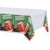 Multicolor Tailgates & Touchdowns Plastic Table Covers – 54″ x 84″ (3 Pc) – Vibrant Party Essentials for Football-Themed Celebrations
