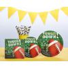 Multicolor Tailgates & Touchdowns Plastic Table Covers – 54″ x 84″ (3 Pc) – Vibrant Party Essentials for Football-Themed Celebrations