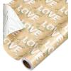 imageAmerican Greetings 160 sq ft Reversible Wrapping Paper Bundle for Weddings Bridal Showers and All Occasions Greenery and Love Text 4 Rolls 30 in x 16 ftLove Text and Floral